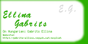 ellina gabrits business card